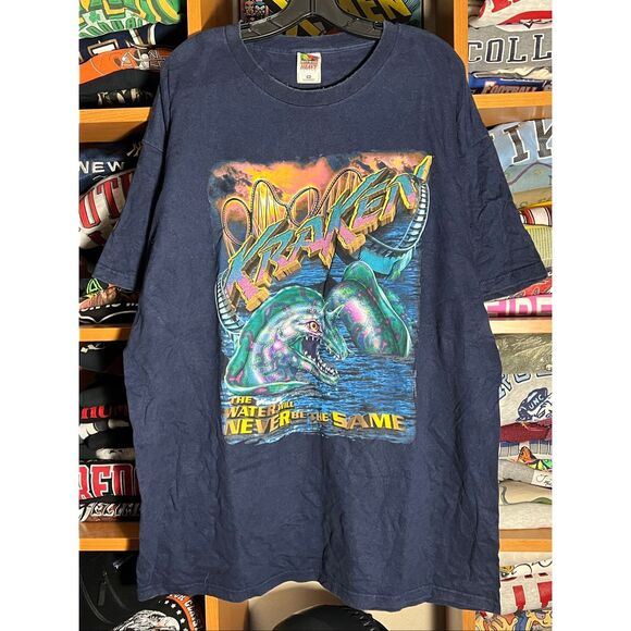 Vintage SeaWorld Kraken Ride Never Be The Same Tee - Picture 1 of 5